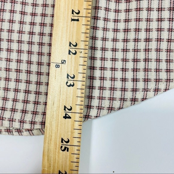 Paige Sz M Torin Plaid Button Front Blouse - Picture 11 of 13